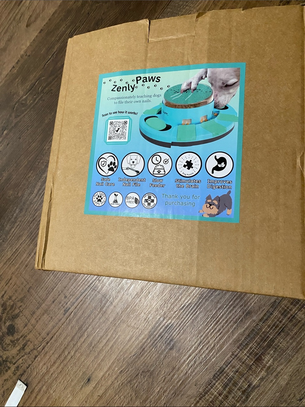 Interactive Dog Puzzle Toy - Teal